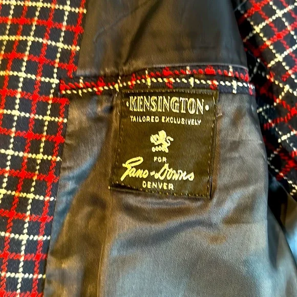 Vintage Kensington Blazer in Red/Navy Check - Picture 3 of 4